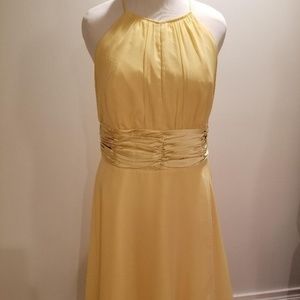 London Times yellow cocktail dress